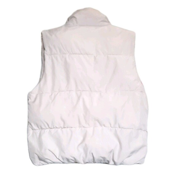 ZARA Beige Cream Full Zip Quilted Puffer Puff Vest Jacket Girls Size 11-12 XLNT - Picture 2 of 4